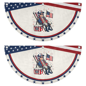 Proud American George Washington USA 250th Anniversary Patriotic Fan Flag