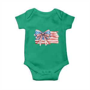 Patriotic American Flag Bow Baby Onesie Gift For Women TS12 Irish Green Print Your Wear