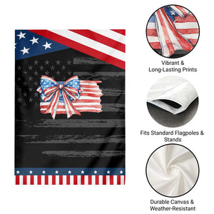 Patriotic American Flag Bow Garden Flag Gift For Women TS12 Print Your Wear