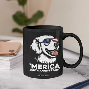Merica Golden Retriever Lover Coffee Mug 250th Anniversary Gift TS12 Print Your Wear