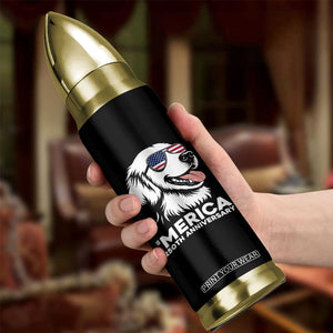 Merica Golden Retriever Lover Bullet Tumbler 250th Anniversary Gift TS12 Print Your Wear