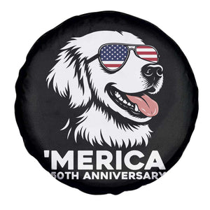 Merica Golden Retriever Lover Spare Tire Cover - 250th Anniversary Gift TS12 Print Your Wear
