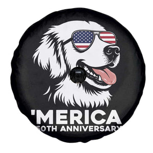 Merica Golden Retriever Lover Spare Tire Cover - 250th Anniversary Gift TS12 Print Your Wear