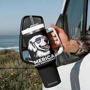 Merica Golden Retriever Lover Tumbler With Handle 250th Anniversary Gift TS12 Print Your Wear