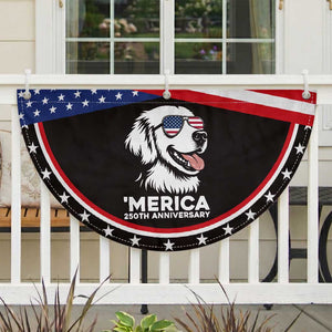 Merica Golden Retriever Lover Patriotic Fan Flag 250th Anniversary Gift
