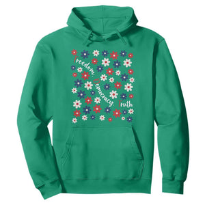 Freedom Democracy Truth Hoodie Patriotic Floral TS12 Irish Green Print Your Wear