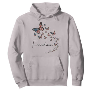 Butterfly Of Freedom American Pride Hoodie TS12 Ice Gray Print Your Wear