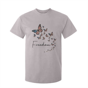Butterfly Of Freedom American Pride T Shirt For Kid TS12 Ice Gray Print Your Wear