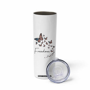 Butterfly Of Freedom American Pride Skinny Tumbler TS12 Print Your Wear
