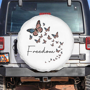 Butterfly Of Freedom American Pride Spare Tire Cover TS12 No hole White Print Your Wear