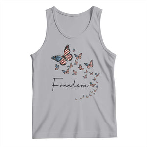 Butterfly Of Freedom American Pride Tank Top TS12 Athletic Heather Print Your Wear