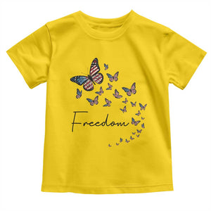 Butterfly Of Freedom American Pride Toddler T Shirt TS12 Daisy Print Your Wear