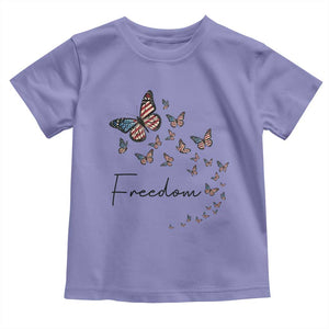 Butterfly Of Freedom American Pride Toddler T Shirt TS12 Violet Print Your Wear