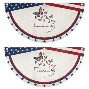 Butterfly Of Freedom American Pride Patriotic Fan Flag
