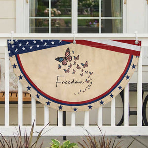 Butterfly Of Freedom American Pride Patriotic Fan Flag