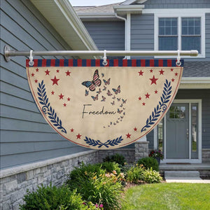 Butterfly Of Freedom American Pride Patriotic Fan Flag