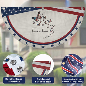 Butterfly Of Freedom American Pride Patriotic Fan Flag