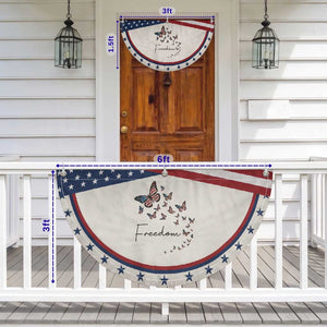 Butterfly Of Freedom American Pride Patriotic Fan Flag