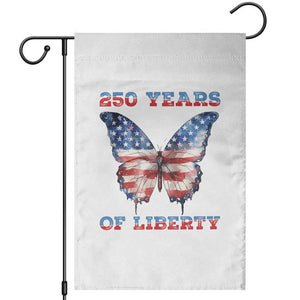 Patriotic Butterfly Garden Flag 250 Years Of Liberty TS12 White Print Your Wear