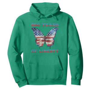 Patriotic Butterfly Hoodie 250 Years Of Liberty TS12 Irish Green Print Your Wear