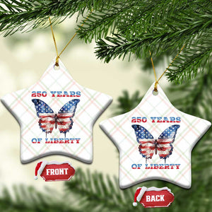 Patriotic Butterfly Ceramic Ornament 250 Years Of Liberty TS12 Print Your Wear