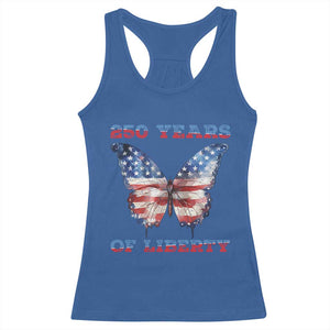 Patriotic Butterfly Racerback Tank Top 250 Years Of Liberty TS12 Royal Blue Print Your Wear