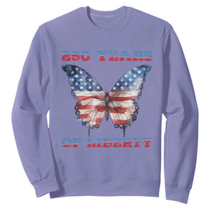Patriotic Butterfly Sweatshirt 250 Years Of Liberty TS12 Violet Print Your Wear
