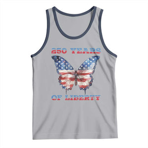 Patriotic Butterfly Tank Top 250 Years Of Liberty TS12 Athletic Heather Navy Print Your Wear