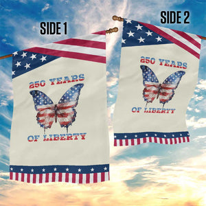 Patriotic Butterfly Garden Flag 250 Years Of Liberty TS12 Print Your Wear