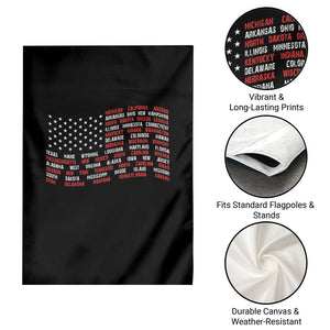 Vintage American Flag 50 States Garden Flag Patriotic Gift TS12 Print Your Wear