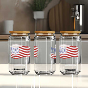 Vintage Patriotic American Flag Dog And Cat Paw Glass Can Gift For Pet Lover TS12 Print Your Wear