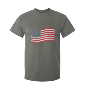 Vintage Patriotic American Flag Dog And Cat Paw T Shirt For Kid Gift For Pet Lover TS12 Military Green Print Your Wear