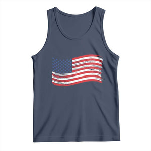 Vintage Patriotic American Flag Dog And Cat Paw Tank Top Gift For Pet Lover TS12 Navy Print Your Wear