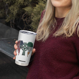 Patriotic Irish American Cross Tumbler Cup St Patricks Day Religious Gift TS12 Print Your Wear