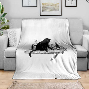 No Kings No Wars No Ice Cat Throw Blanket Political Humor Gift TS12 Print Your Wear