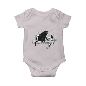No Kings No Wars No Ice Cat Baby Onesie Political Humor Gift TS12 Ice Gray Print Your Wear