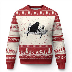 No Kings No Wars No Ice Cat Ugly Christmas Sweater Political Humor Gift TS12 Beige Red Print Your Wear