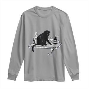 No Kings No Wars No Ice Cat Long Sleeve Shirt Political Humor Gift TS12 Sport Gray Print Your Wear