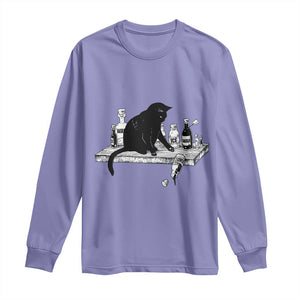 No Kings No Wars No Ice Cat Long Sleeve Shirt Political Humor Gift TS12 Violet Print Your Wear