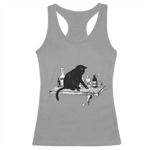 No Kings No Wars No Ice Cat Racerback Tank Top Political Humor Gift TS12 Sport Gray Print Your Wear