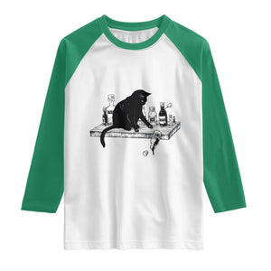 No Kings No Wars No Ice Cat Raglan Shirt Political Humor Gift TS12 White Kelly Green Print Your Wear
