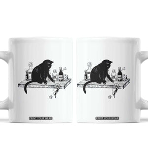 No Kings No Wars No Ice Cat Coffee Mug Political Humor Gift TS12 White Print Your Wear