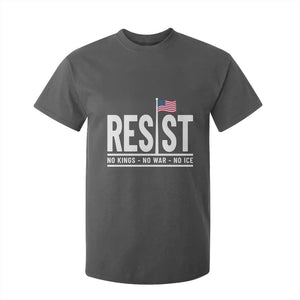 No Kings No Wars No Ice T Shirt For Kid Anti Trump Political TS12 Dark Heather Print Your Wear