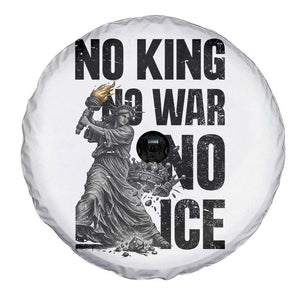 Statue Of Liberty Freedom Protest Spare Tire Cover No Kings No Wars No Ice TS12 Print Your Wear
