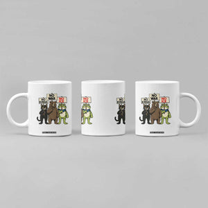 Funny Animal Protest Coffee Mug No Kings No Wars No Ice TS12 Print Your Wear