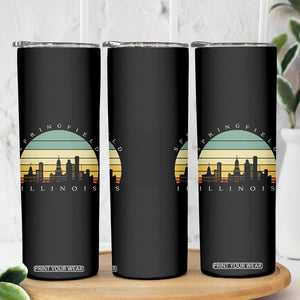 Vintage Springfield Illinois Pride Skinny Tumbler Scenic Cityscape Gift TS12 Print Your Wear