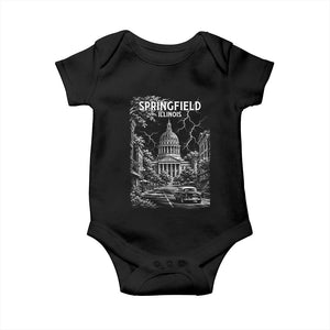 Historic Springfield Illinois Architecture Baby Onesie The Prairie State Souvenir Gift