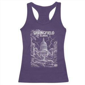 Historic Springfield Illinois Architecture Racerback Tank Top The Prairie State Souvenir Gift