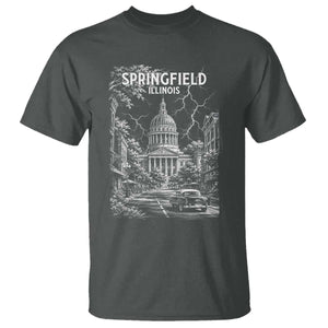 Historic Springfield Illinois Architecture T Shirt The Prairie State Souvenir Gift