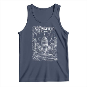 Historic Springfield Illinois Architecture Tank Top The Prairie State Souvenir Gift